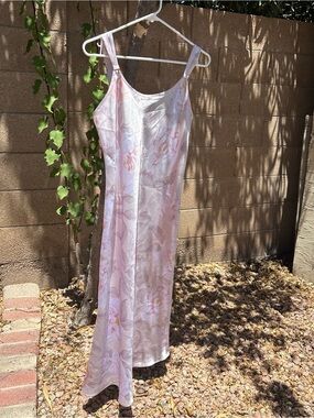 Jones New York Light Pink Floral Satin Slip
